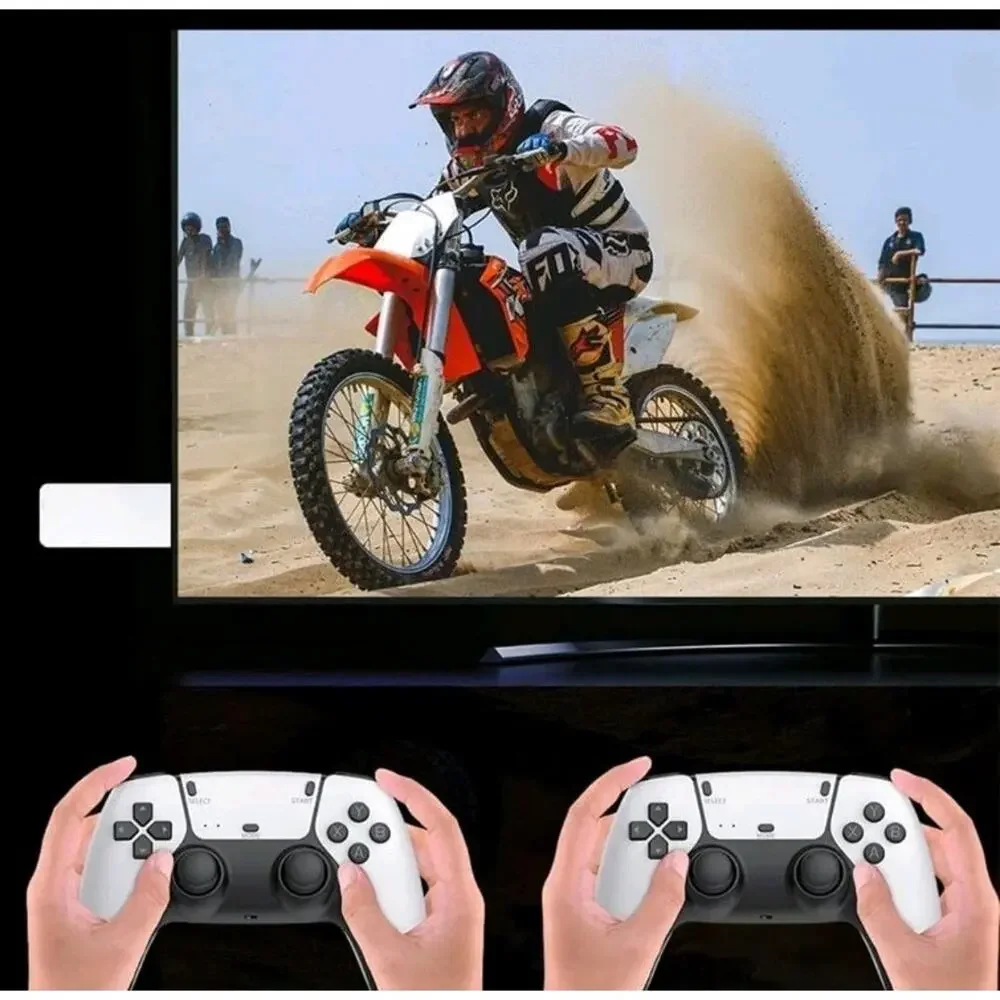 M15 Pro Console 4K Game Stick Dual 2.4G Wireless Controllers Retro Gaming New